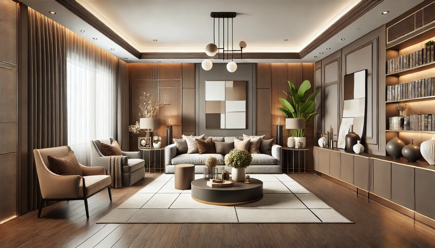 Modern Elegance Styling Your Living Room with Brown and Grey