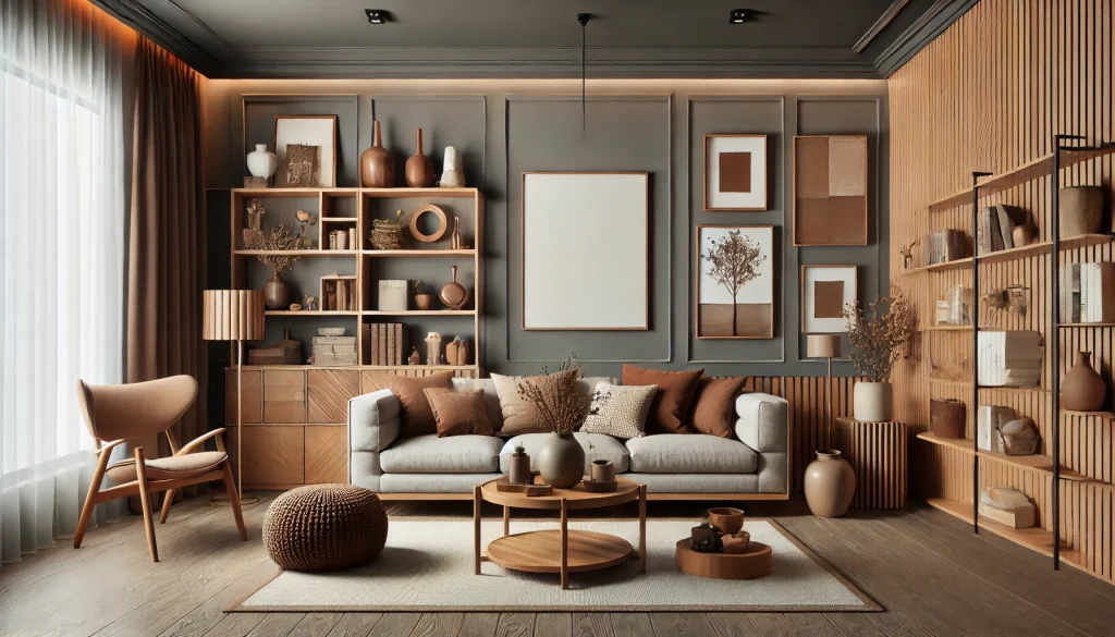 What About Grey Walls and Brown Accessories