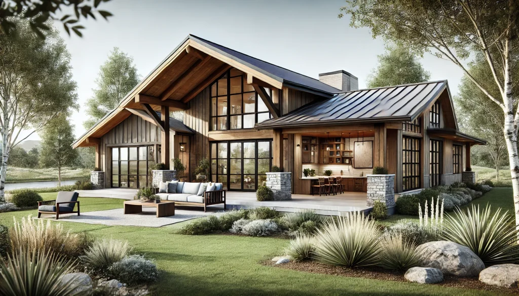 What Defines a Modern Rustic Ranch Home