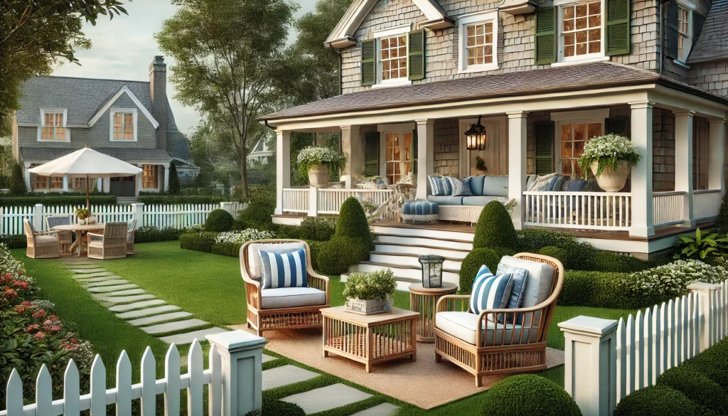 What Outdoor Elements Enhance a Preppy Home