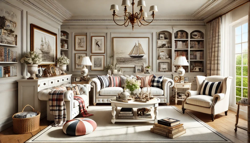 What are the Key Elements of a Preppy Living Room